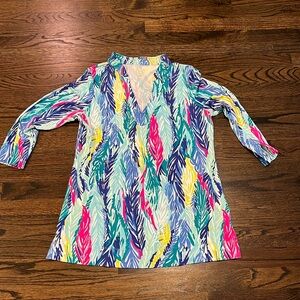 Lilly Pulitzer stretch knit tunic medium